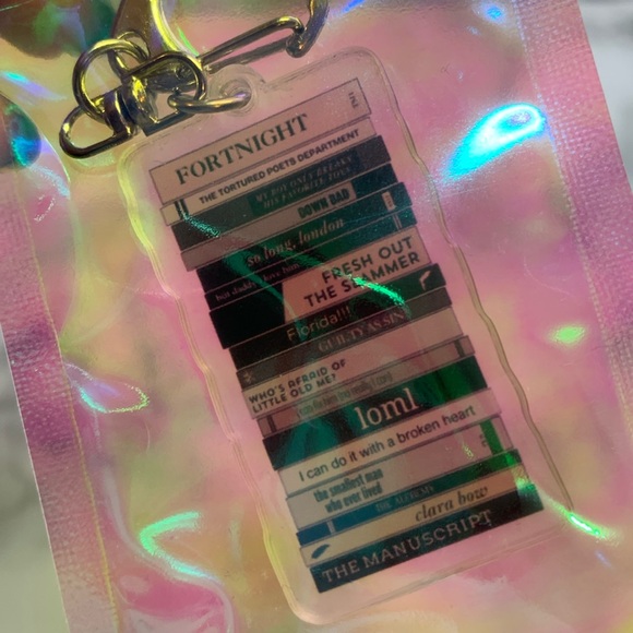 TAYLOR THE TORTURED POETS DEPARTMENT KEYCHAIN TTPD - Picture 2 of 7